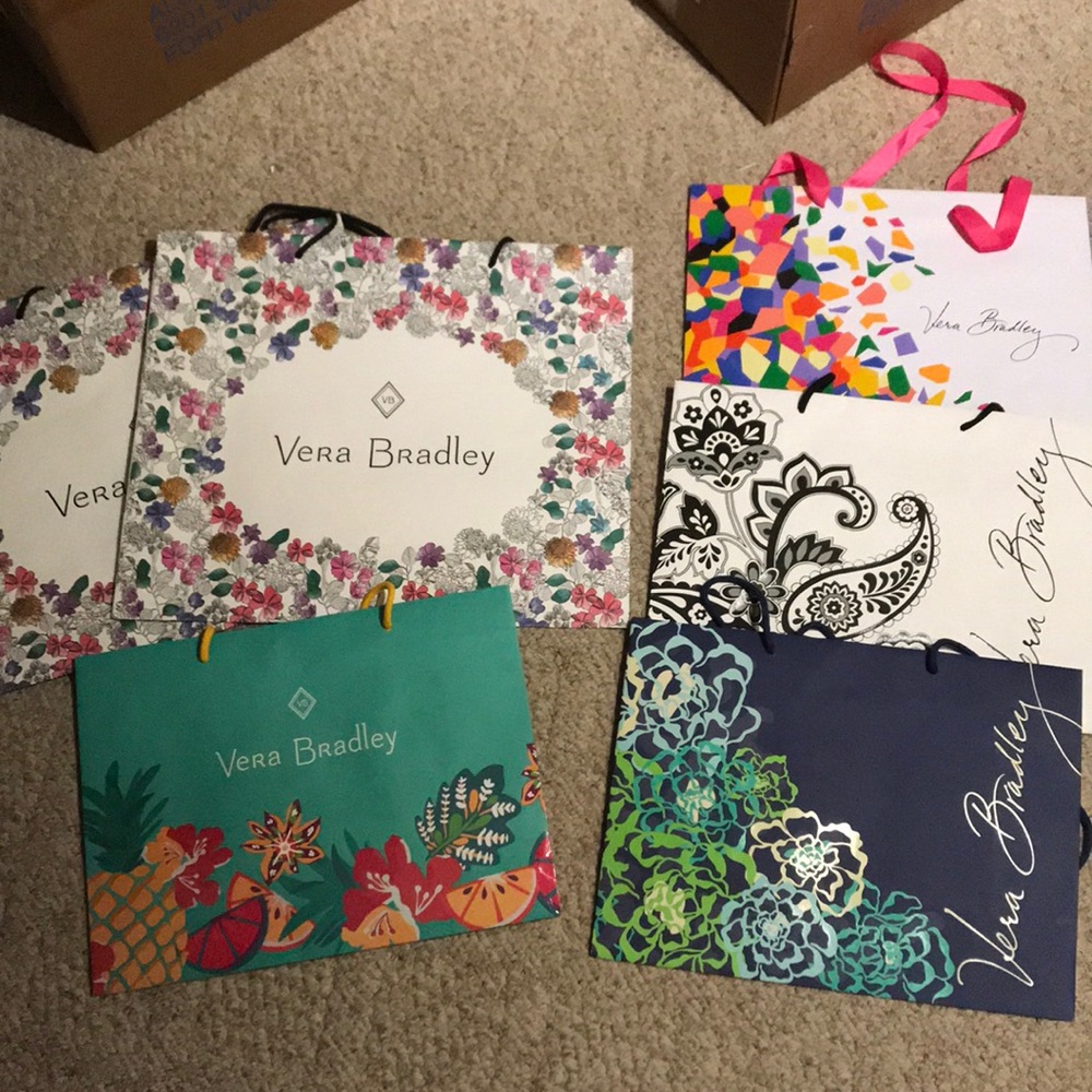 Vera Bradley Paper Store Bags